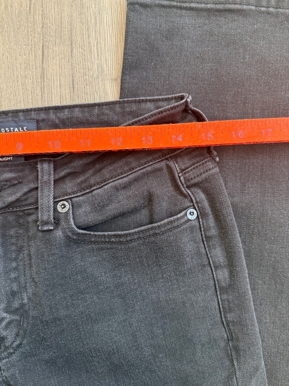 Aeropostale Black Slim Straight Jeans - Picture 4 of 8